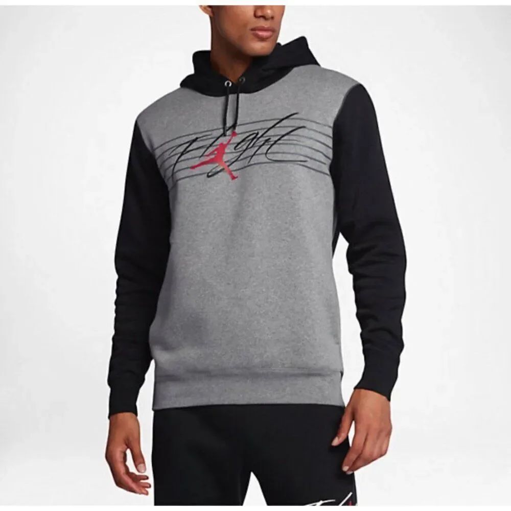Air Jordan Men Fleece Flight Hoodie Size M